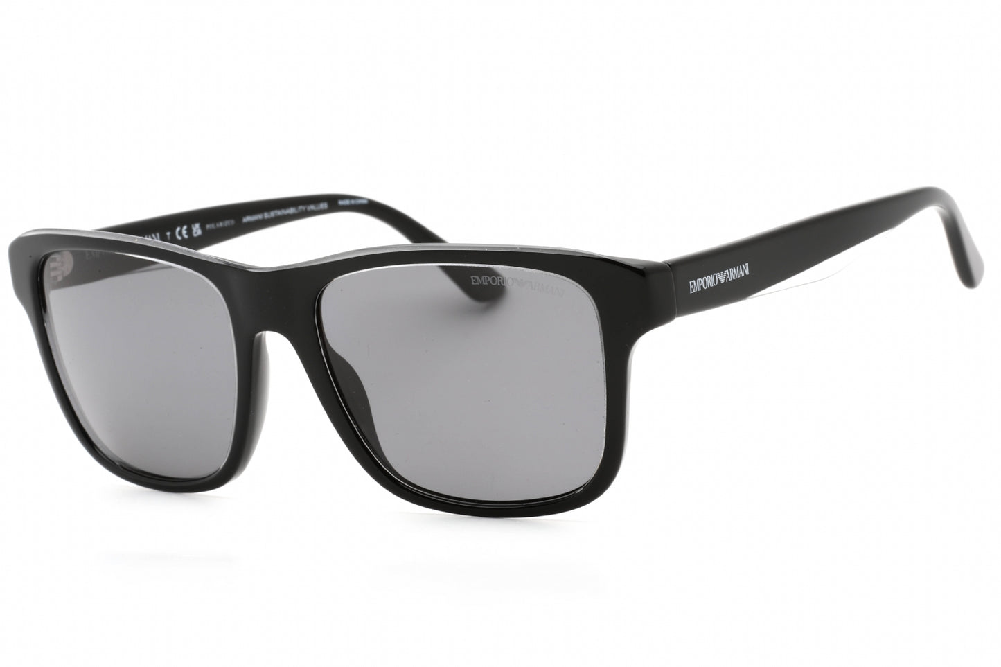 Emporio Armani 4208 605187 Sunglasses Glossy Black Size : 56