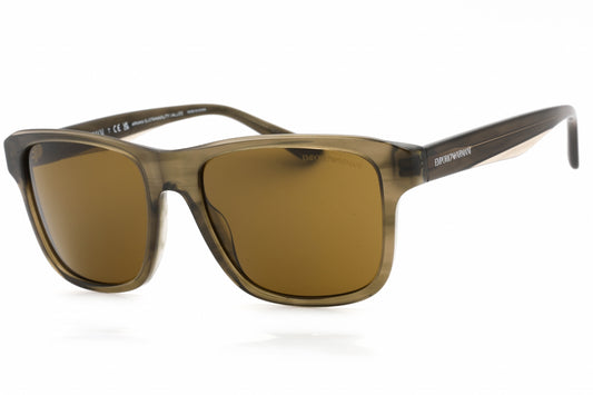 Emporio Armani 4208 605573 Sunglasses Shiny Green Size : 56