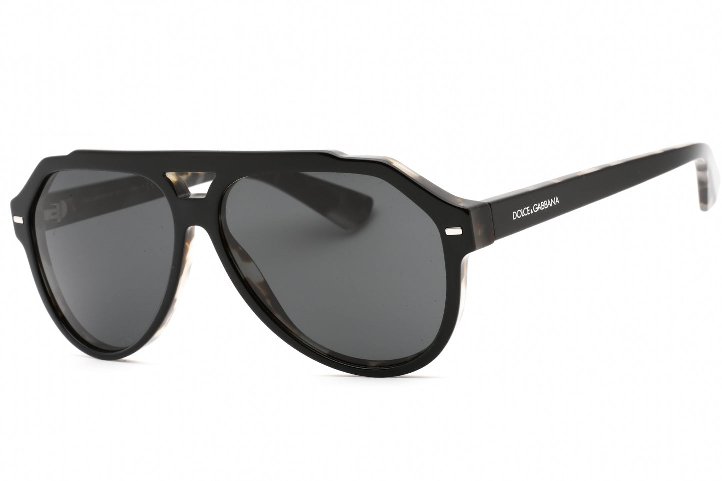 Dolce & Gabbana 4452 340387 Sunglasses Black On Grey Tortoise Size : 60