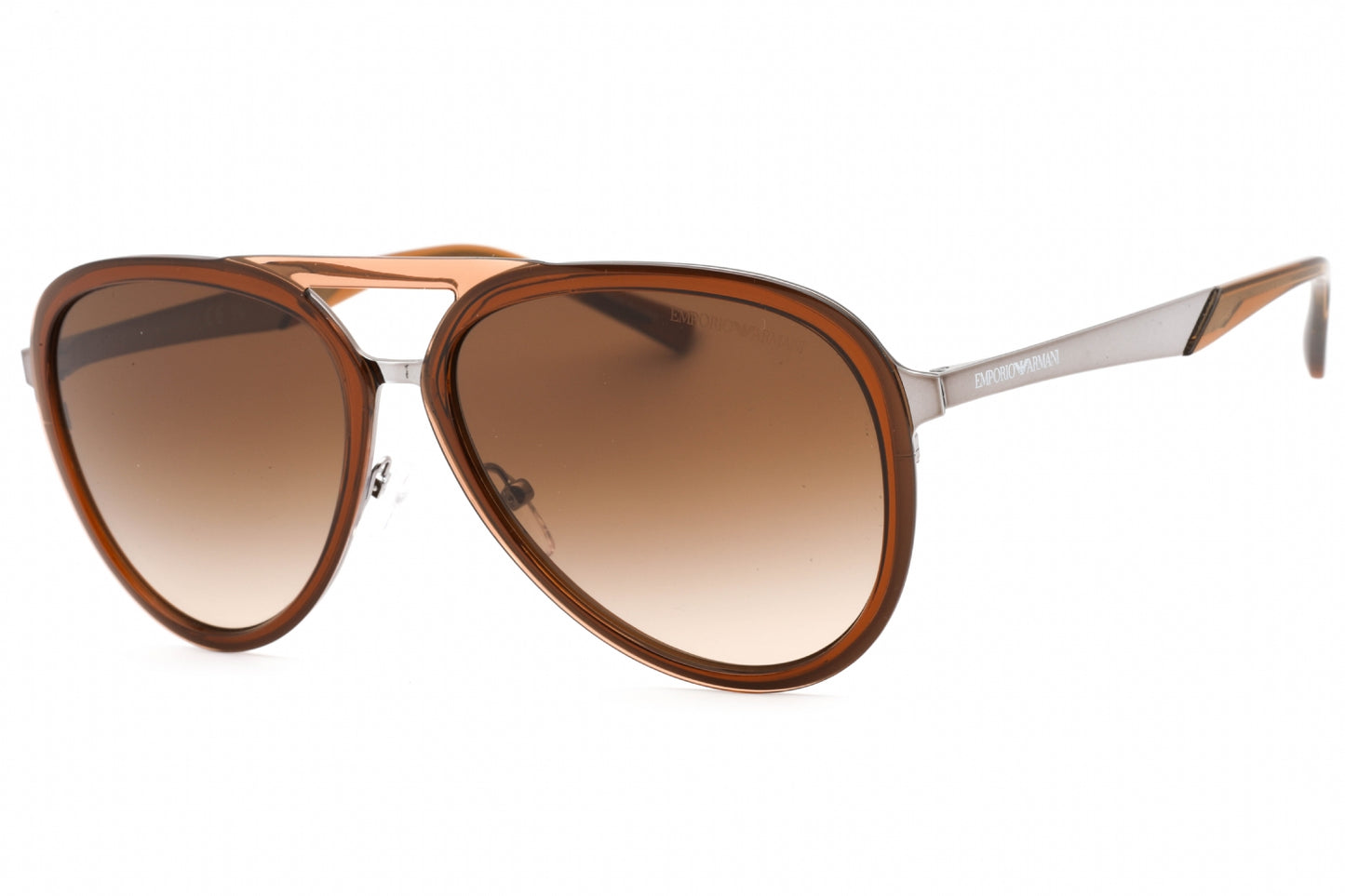 Emporio Armani 2145 336013 Sunglasses Transparent Glossy Brown Size : 59