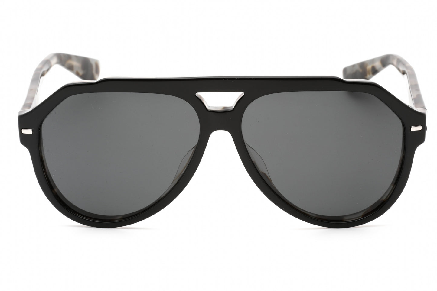 Dolce & Gabbana 4452f 340387 Sunglasses Black On Grey Tortoise Size : 60