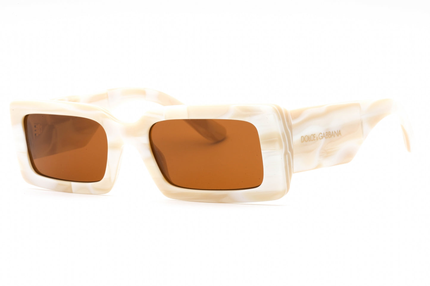 Dolce & Gabbana 4416 343173 Sunglasses Sand Brown White Marble Size : 53