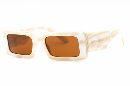 Dolce & Gabbana 4416 343173 Sunglasses Sand Brown White Marble Size : 53