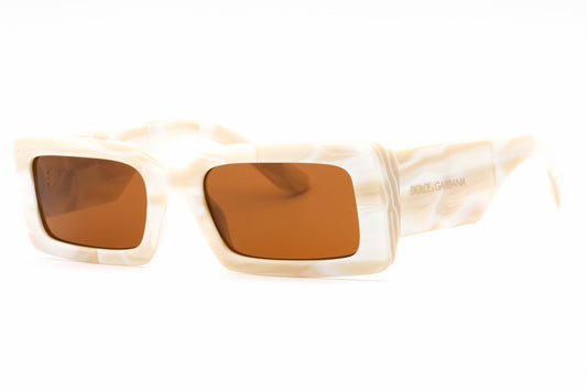 Dolce & Gabbana 4416 343173 Sunglasses Sand Brown White Marble Size : 53