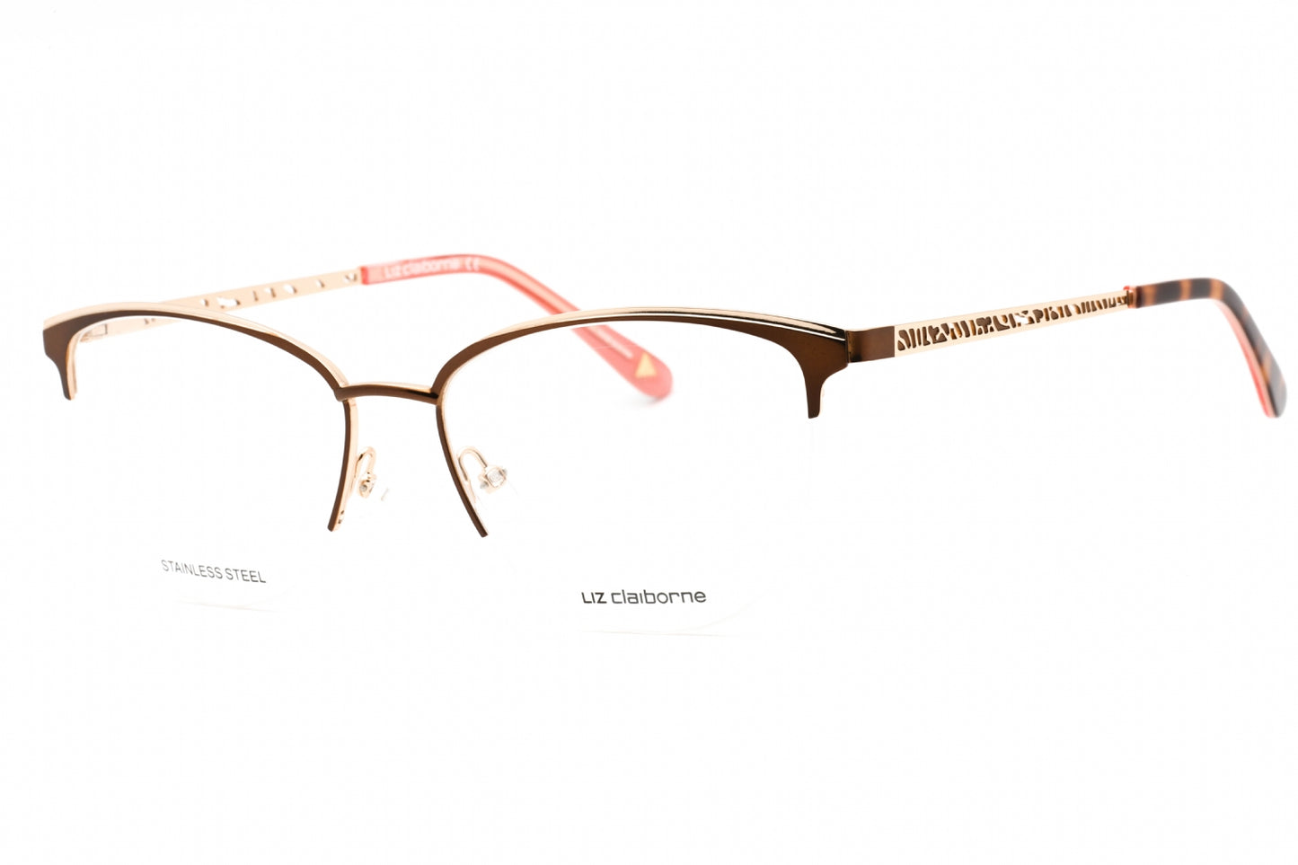 Liz Claiborne L 673 9q Eyeglasses Brown Size : 55