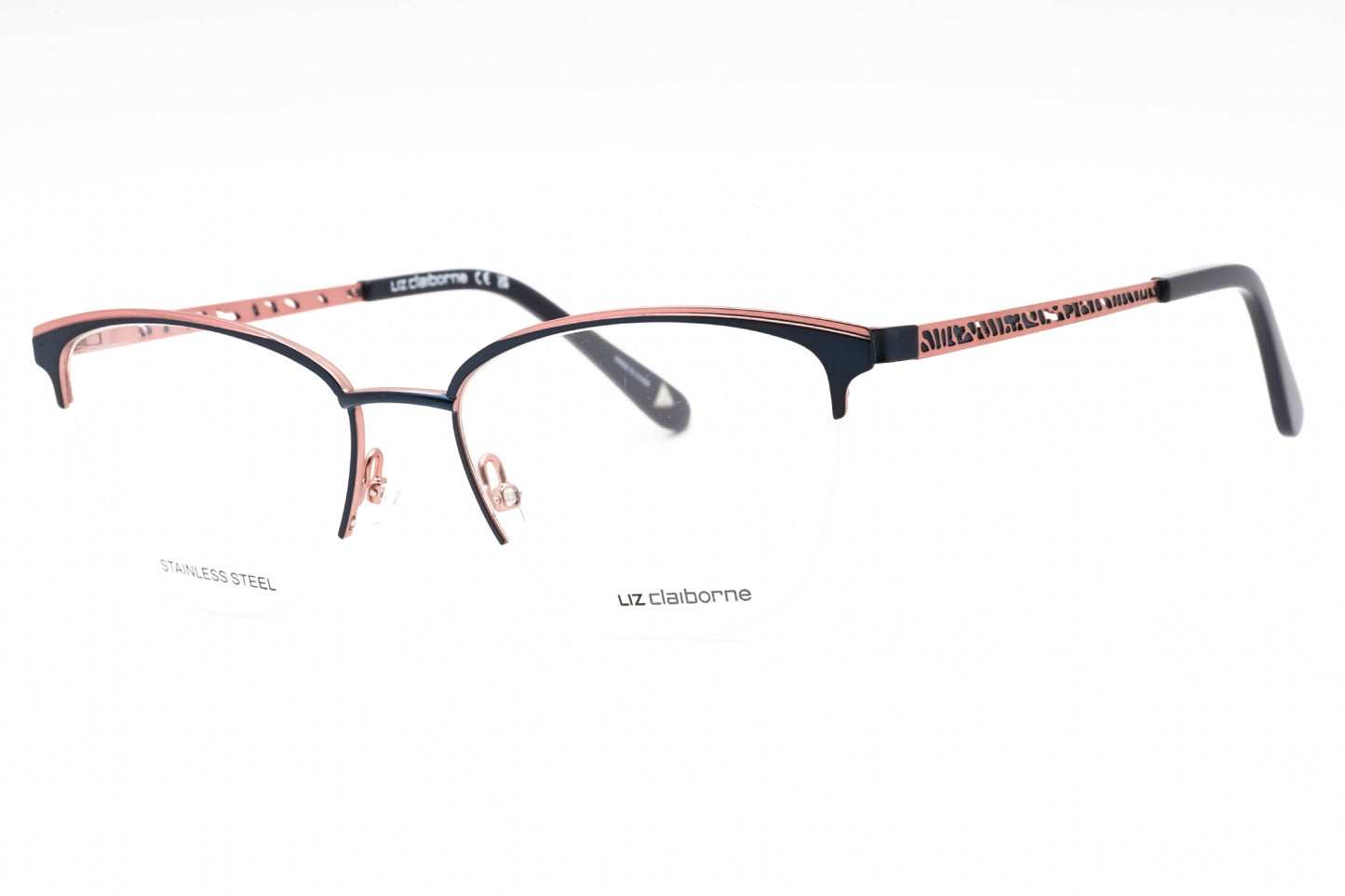 Liz Claiborne L 673 E8w00 Eyeglasses Smtt Navy Size : 53