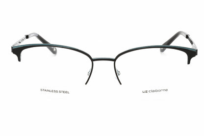 Liz Claiborne L 673 Etj Eyeglasses Black Teal Size : 53