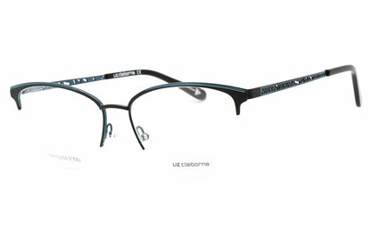 Liz Claiborne L 673 Etj00 Eyeglasses Black Teal Size : 55