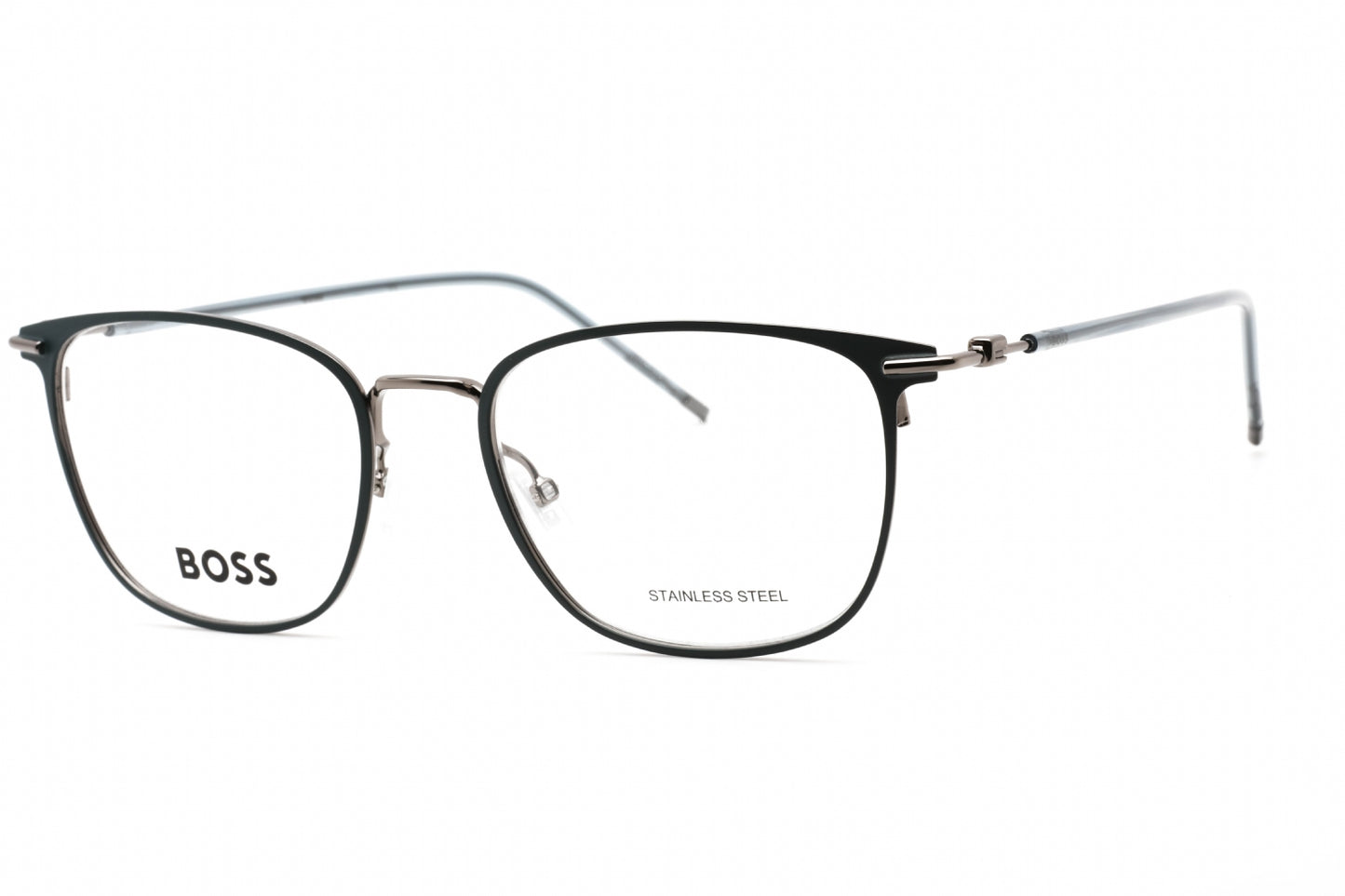 Hugo Boss Boss 1431 H2t00 Eyeglasses Matte Blue Dark Ruthenium Size : 52