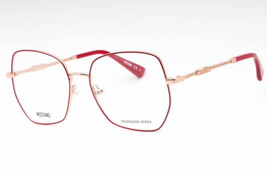 Moschino 610 12l Eyeglasses Cyclamen Copper Gold Size : 53