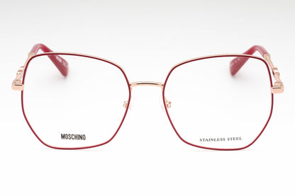 Moschino 610 12l Eyeglasses Cyclamen Copper Gold Size : 53