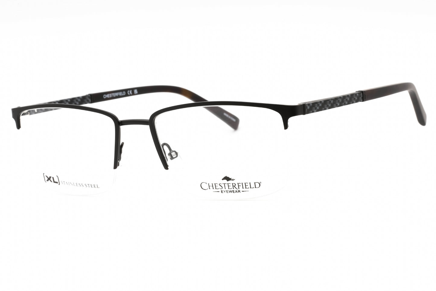 Chesterfield 98xl 00300 Eyeglasses Mtt Black Size : 56