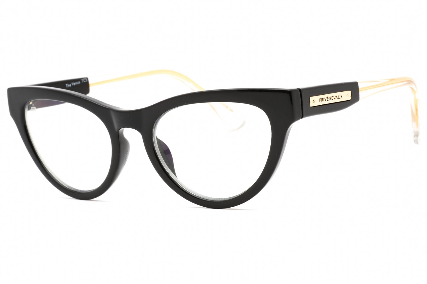 Prive Revaux Venus Blackcrystal Eyeglasses Black Crystal Size : 51