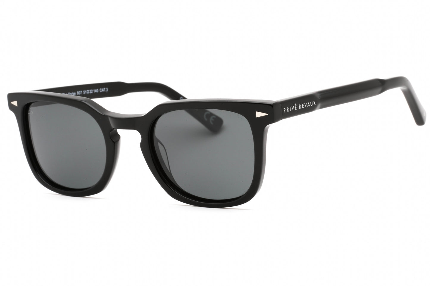 Prive Revaux Yorke Black Sunglasses Black Size : 51