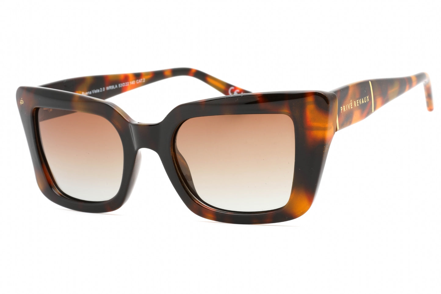 Prive Revaux Buena Vista 2 Tortoise Sunglasses Tortoise Size : 53