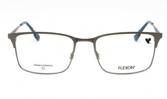 Flexon Flexon E1132 72 Eyeglasses Matte Gunmetal Size : 54