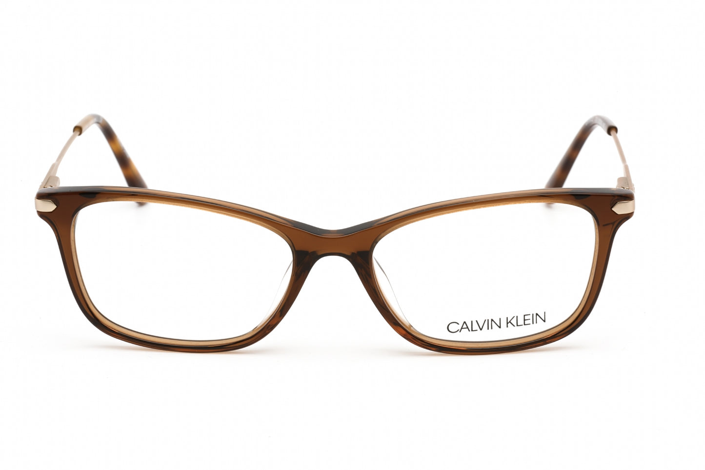 Calvin Klein 18722 210 Eyeglasses Crystal Brown Size : 51