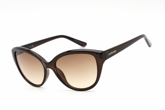 Calvin Klein Retail 19536s 210 Sunglasses Crystal Brown Size : 55