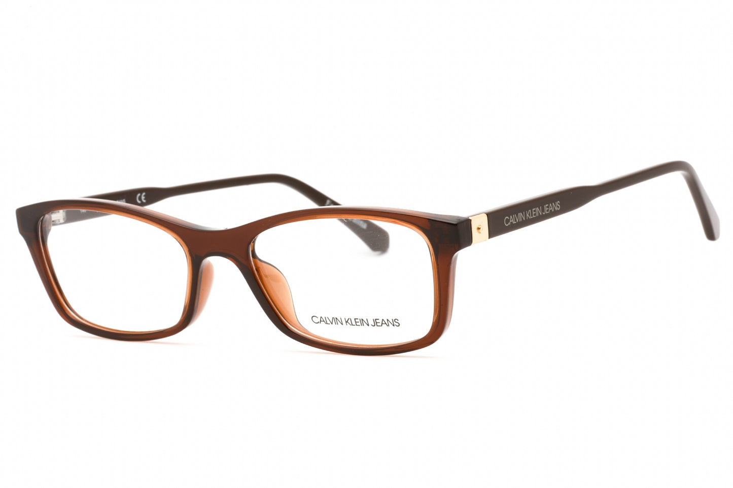 Calvin Klein Jeans 19523 210 Eyeglasses Crystal Brown Size : 51