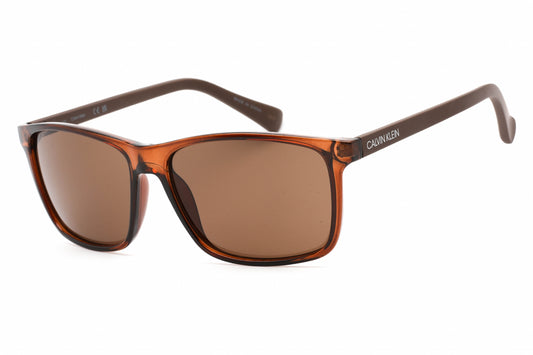 Calvin Klein Retail 19568s 210 Sunglasses Crystal Brown Size : 58