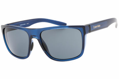 Calvin Klein Retail 22556s 406 Sunglasses Deep Transparent Blue Size : 59