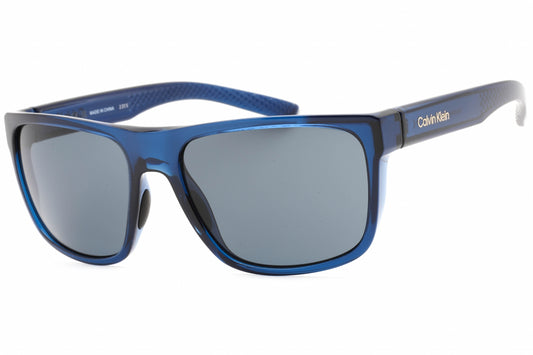 Calvin Klein Retail 22556s 406 Sunglasses Deep Transparent Blue Size : 59