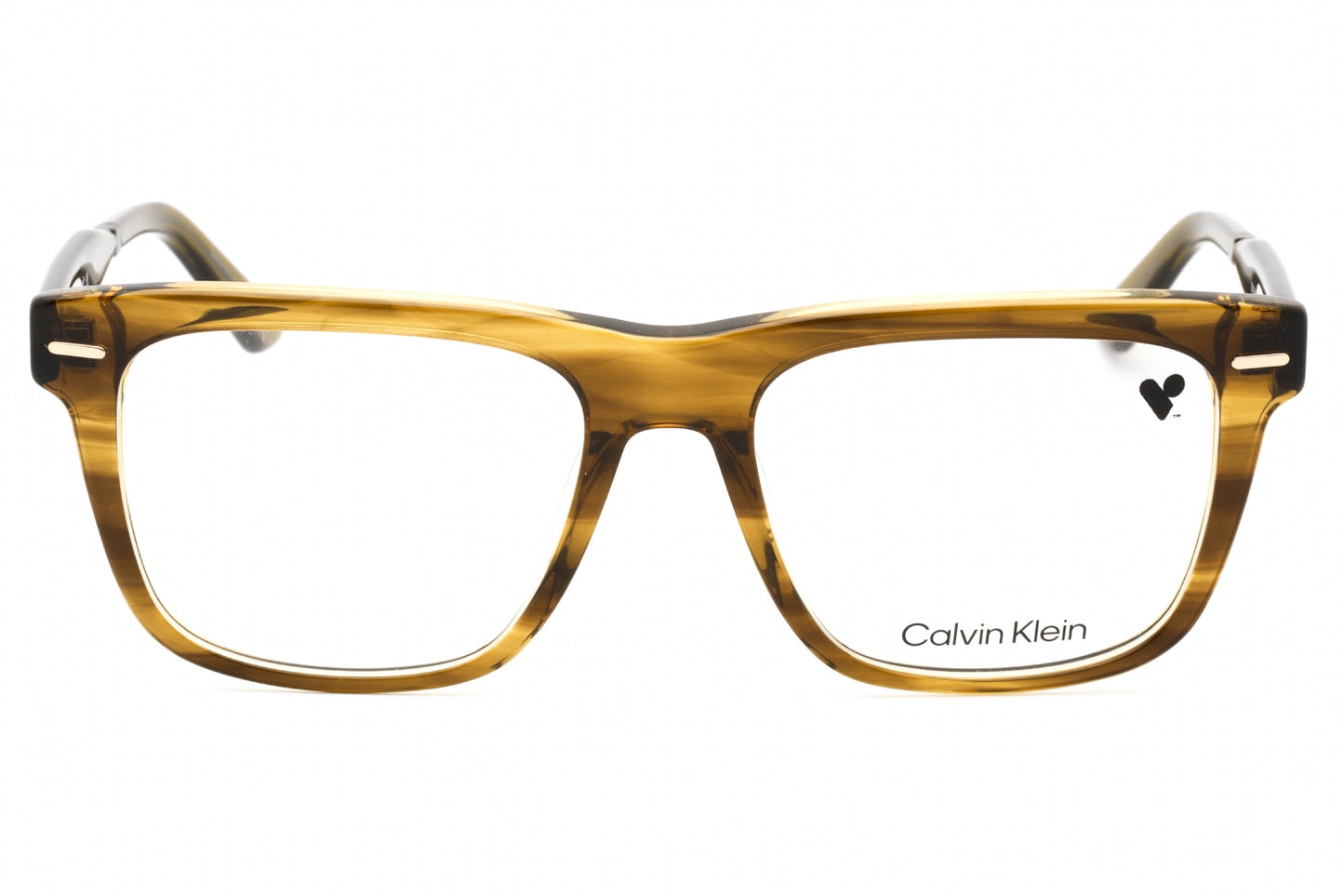 Calvin Klein 22538 317 Eyeglasses Striped Olive Size : 55