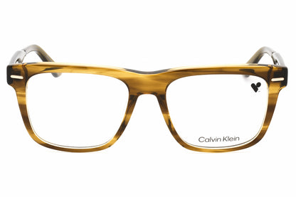 Calvin Klein 22538 317 Eyeglasses Striped Olive Size : 55