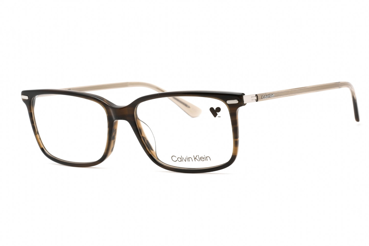 Calvin Klein 22542 317 Eyeglasses Striped Olive Size : 56