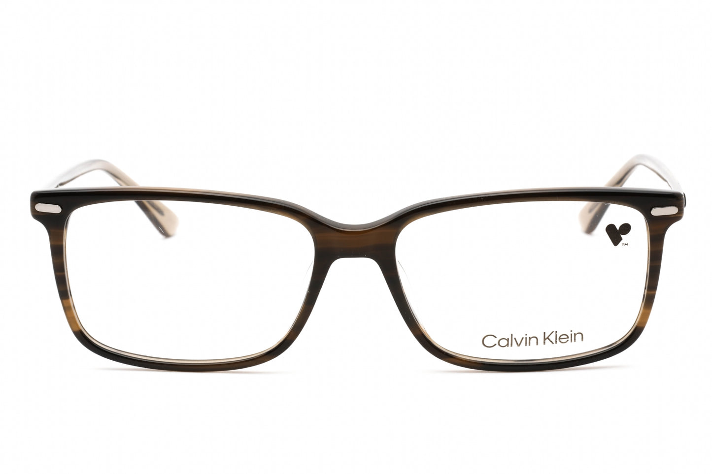 Calvin Klein 22542 317 Eyeglasses Striped Olive Size : 56