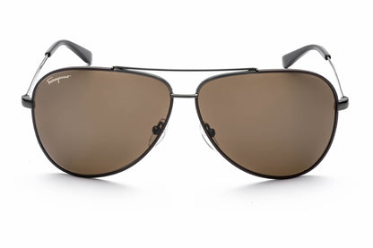 Salvatore Ferragamo 131s 67 Sunglasses Shiny Gunmetal Size : 60