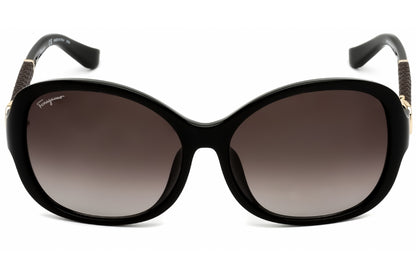 Salvatore Ferragamo 744sla 01 Sunglasses Black Size : 59