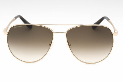 Salvatore Ferragamo 157s 717 Sunglasses Gold Size : 60