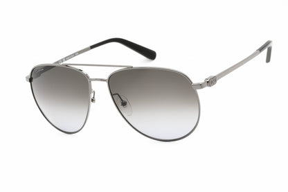 Salvatore Ferragamo 157s 69 Sunglasses Shiny Ruthenium Size : 60