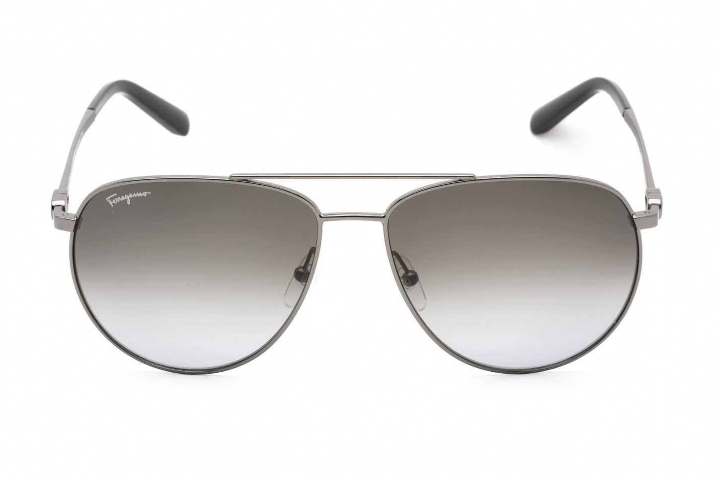 Salvatore Ferragamo 157s 69 Sunglasses Shiny Ruthenium Size : 60
