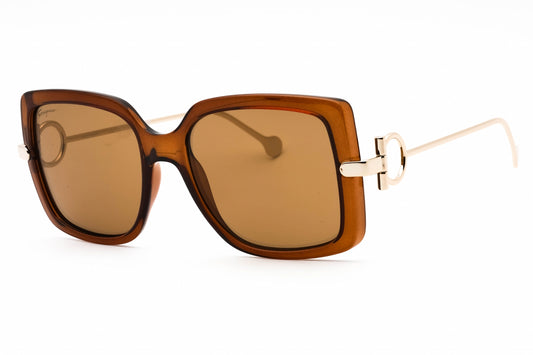 Salvatore Ferragamo 913s 210 Sunglasses Brown Size : 55