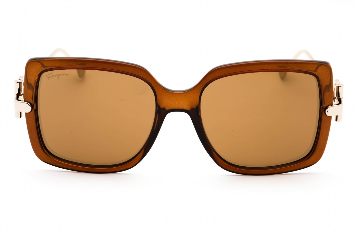 Salvatore Ferragamo 913s 210 Sunglasses Brown Size : 55