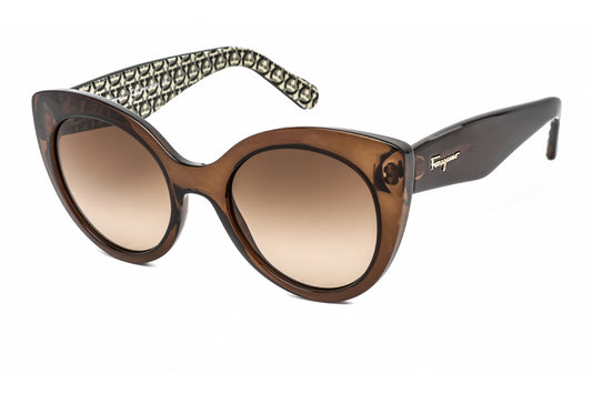 Salvatore Ferragamo 964s 210 Sunglasses Crystal Brown Size : 54