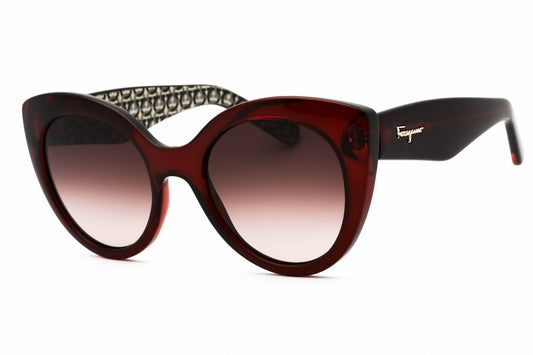 Salvatore Ferragamo 964s 634 Sunglasses Crystal Burgundy Size : 54