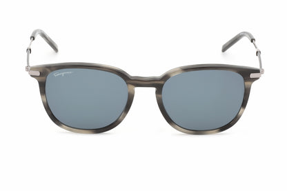 Salvatore Ferragamo 1015s 03 Sunglasses Striped Grey Size : 52