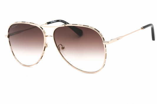 Salvatore Ferragamo 268s 786 Sunglasses Rose Gold Size : 62