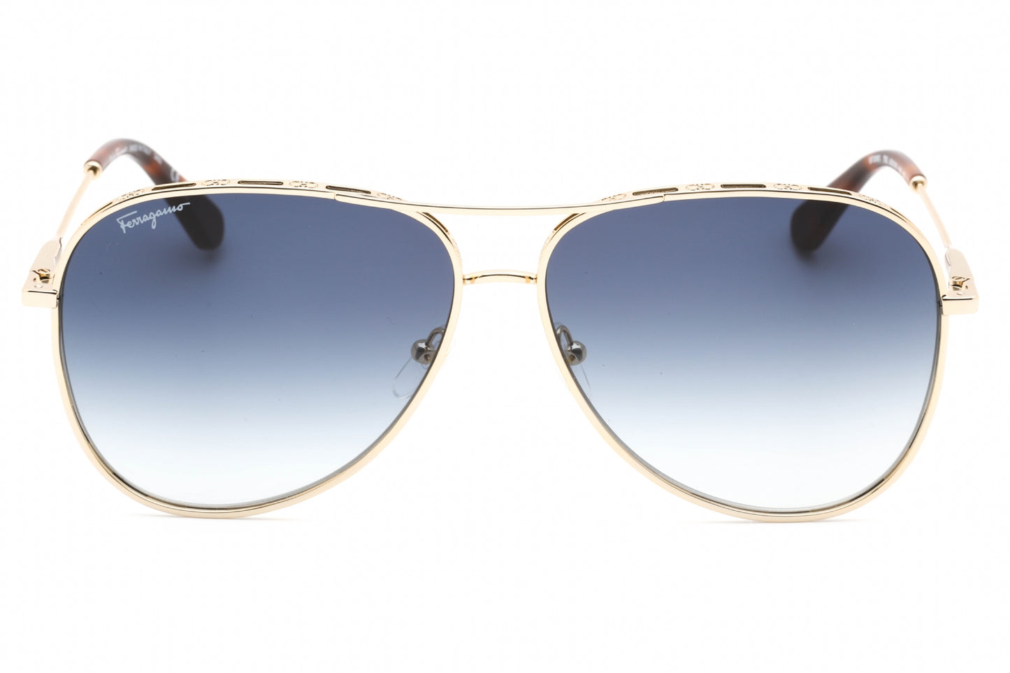 Salvatore Ferragamo 268s 792 Sunglasses Yellow Gold Size : 62