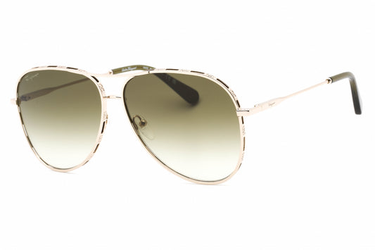 Salvatore Ferragamo 268s 709 Sunglasses Gold Size : 62
