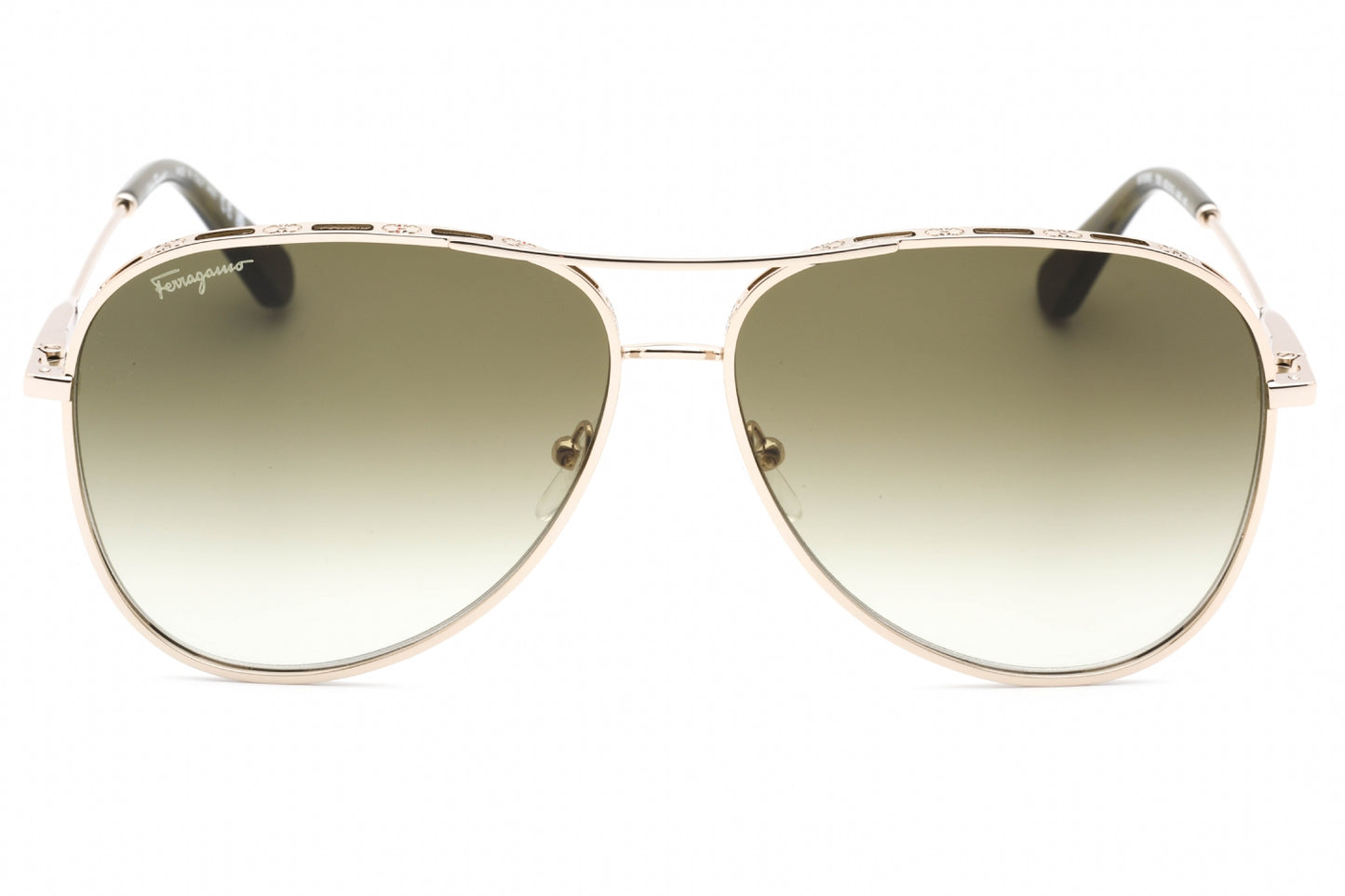 Salvatore Ferragamo 268s 709 Sunglasses Gold Size : 62