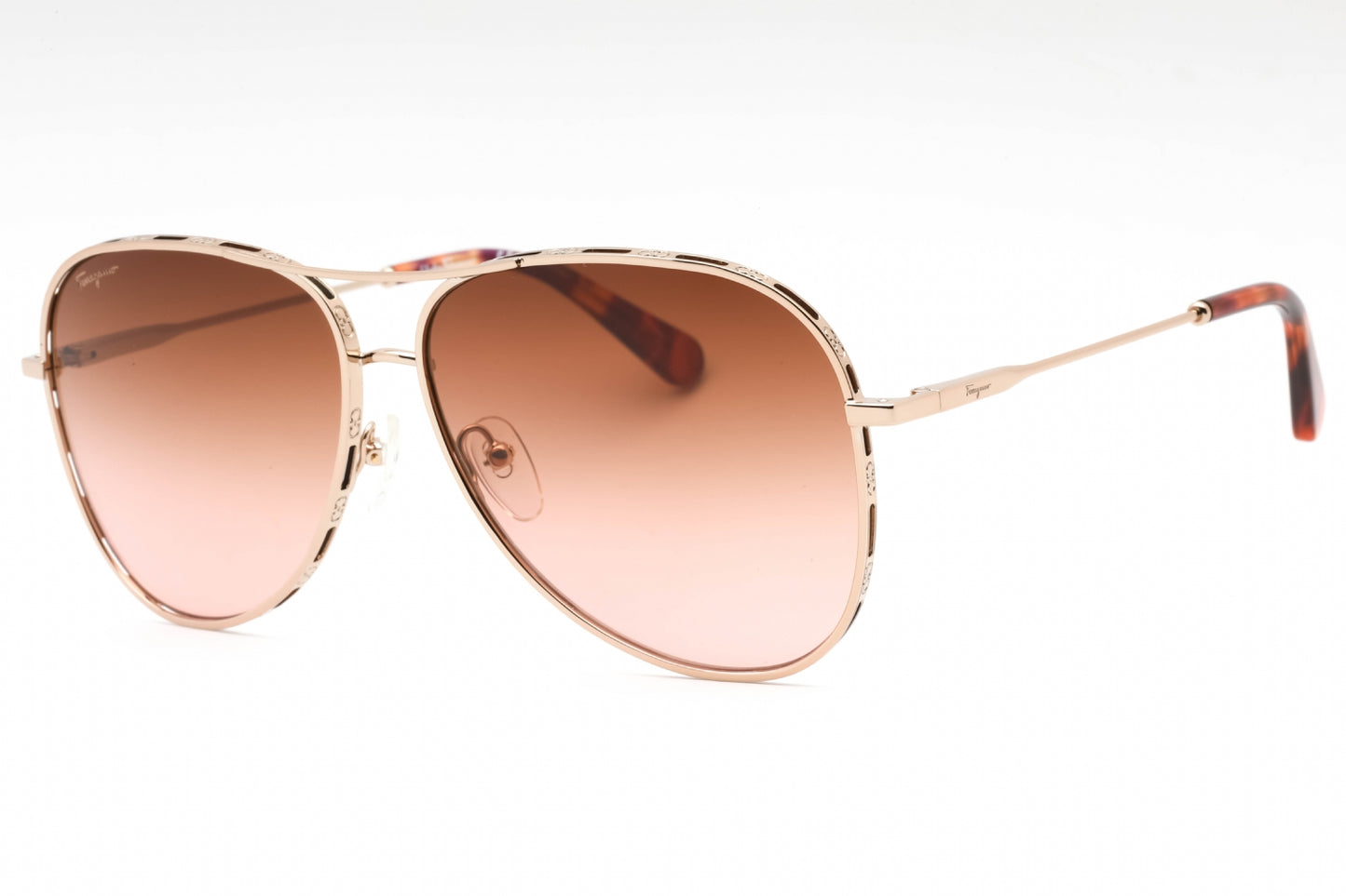Salvatore Ferragamo 268s 795 Sunglasses Rose Gold Size : 62