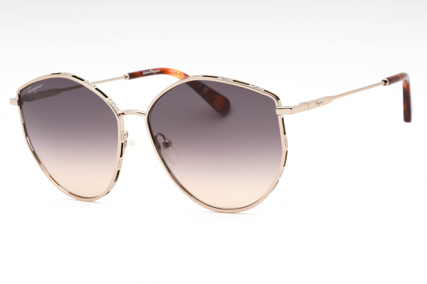 Salvatore Ferragamo 264s 754 Sunglasses Rose Gold Size : 60