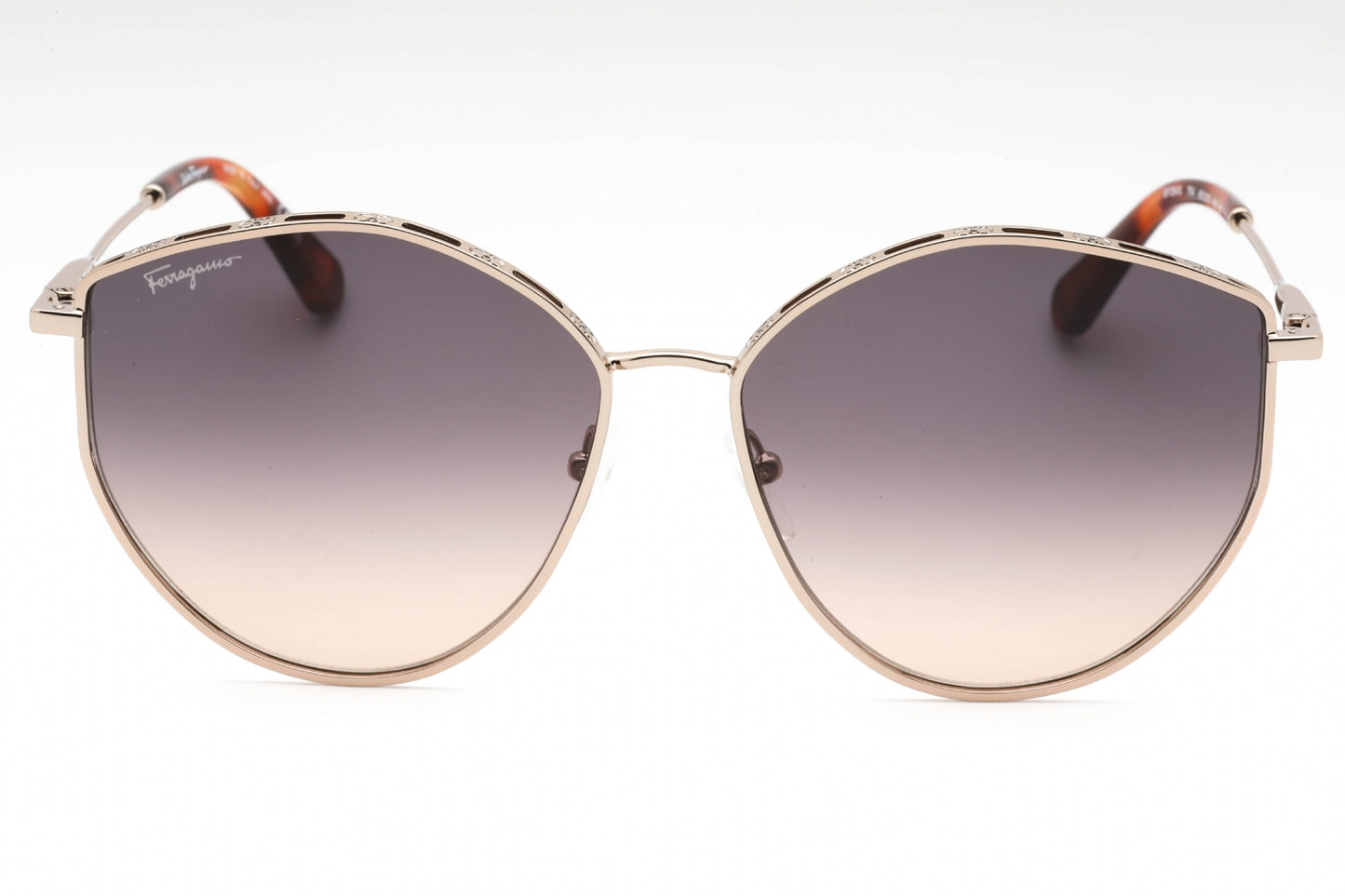 Salvatore Ferragamo 264s 754 Sunglasses Rose Gold Size : 60
