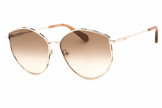 Salvatore Ferragamo 264s 796 Sunglasses Gold Size : 60