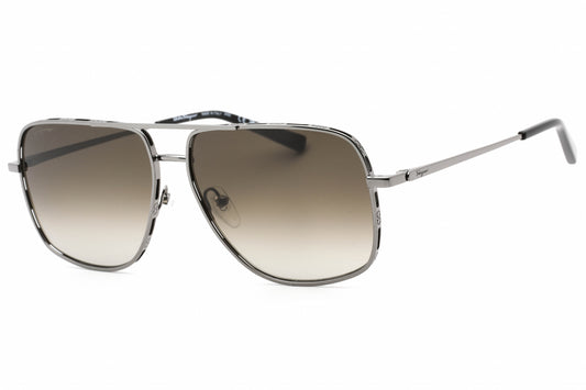 Salvatore Ferragamo 278s 69 Sunglasses Dark Ruthenium Size : 60