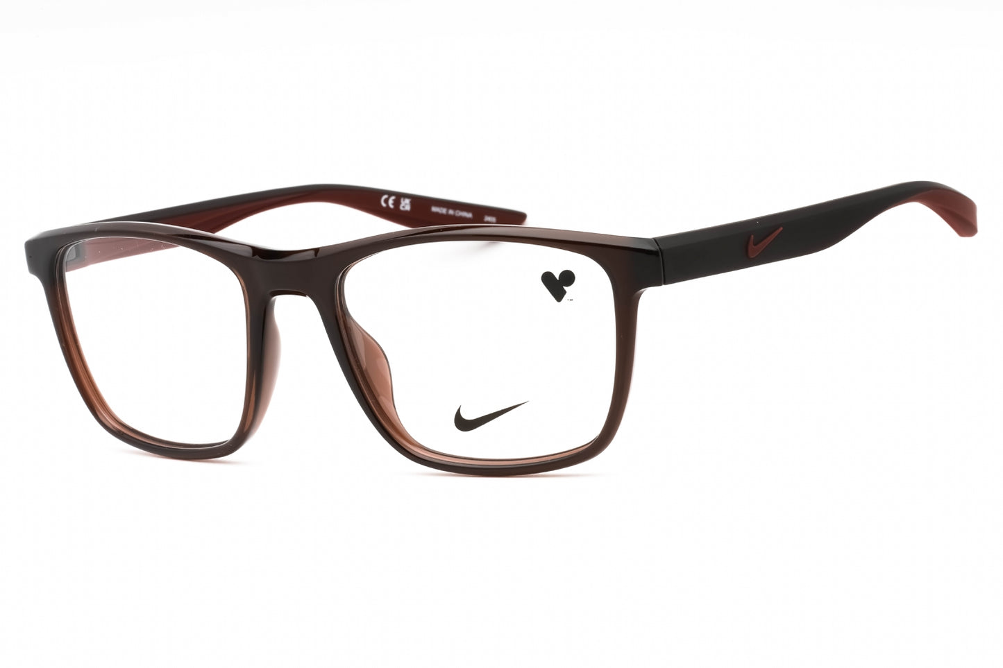Nike 7038 201 Eyeglasses Brown Basalt Size : 53